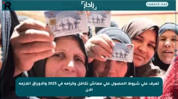 تعرف على شروط الحصول على معاش تكافل وكرامة في 2025 والأوراق اللازمة الآن